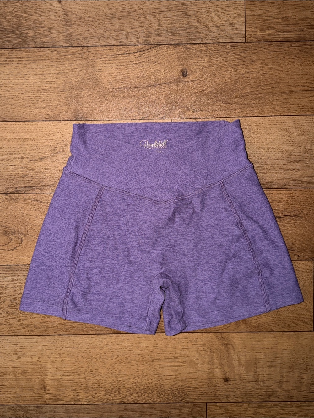 Bombshell Sportswear Size Small V Cut Tiny Waist Shorts Scrunch Butt Sexy Gym S